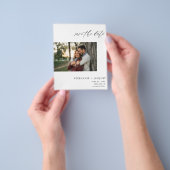Budget Side H Foto Modernes Save the Date Flyer (Gruppe)