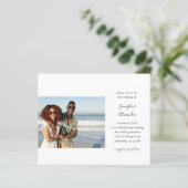 Budget Side Two Foto Calligraphy Wedding (Stehend Vorderseite)