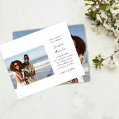 Budget Side Two Foto Calligraphy Wedding Flyer