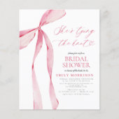 Budget Sie bindet die Knot-Einladung (Vorderseite)