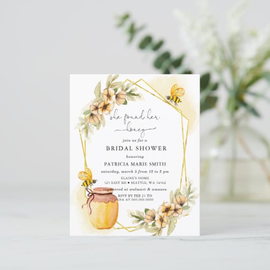 Budget Sie fand ihr Honey Bee Brautparty (Stehend Vorderseite)