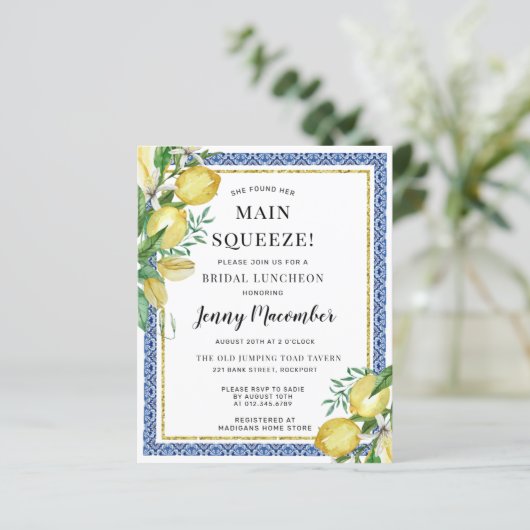 Budget Sie fand ihre wichtigste Squeeze Lemon Einl (Stehend Vorderseite)