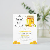 Budget Sie fand ihren Honey Brautparty Einladung (Stehend Vorderseite)