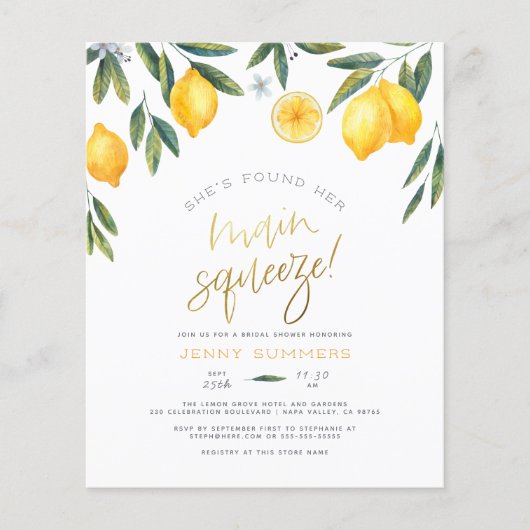 Budget Sie hat ihr wichtigstes Squeeze-Brautparty (Vorderseite)