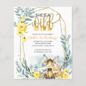 Budget Sie ist eine wilde Einladung zum ersten Geb (Vorderseite)