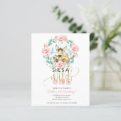 Budget Sie ist eine wilde Einladung zum ersten Geb (Stehend Vorderseite)