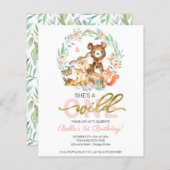 Budget Sie ist eine wilde Einladung zum ersten Geb (Vorne/Hinten)