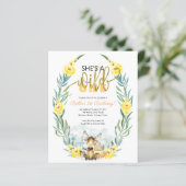 Budget Sie ist eine wilde Einladung zum ersten Geb (Stehend Vorderseite)