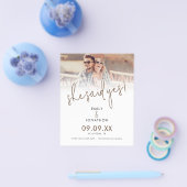 Budget Sie sagte ja Foto Overlay Save the Date Flyer (Einzeln)