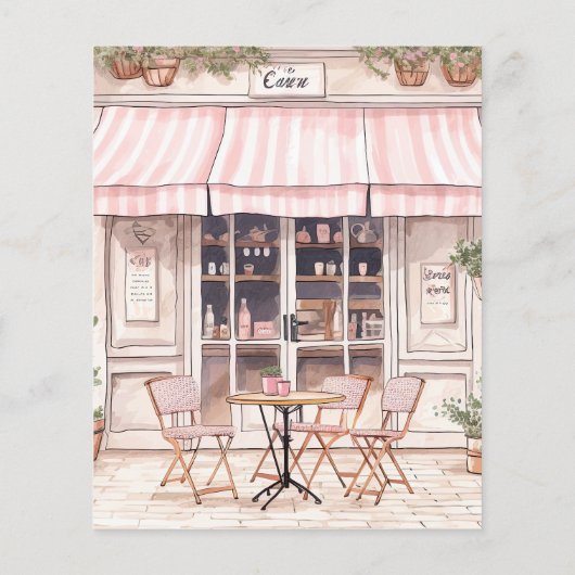 Budget Sie sagte Oui Paris Theme Cafe Brautparty (Rückseite)