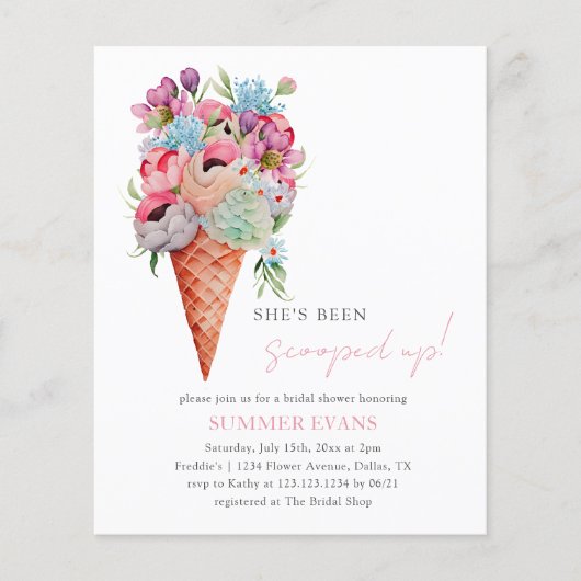 Budget Sie wurde ins Brautparty geschossen Flyer (Vorne)