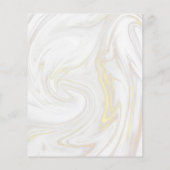 Budget Signature Script Marmor Hochzeitseinladung (Rückseite)