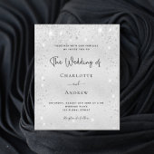 Budget silber Glitzer Moderne Hochzeit