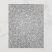 Budget Silver 50. Geburtstag Silver Disco Ball Flyer (Hinten)