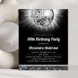 Budget Silver 60. Geburtstagsparty 70's Disco Ball<br><div class="desc">Lassen Sie sich mit unserer 60. Geburtstagsparty 70's Disco Ball-Einladung in der Nacht verzaubern! Diese Einladung ist der Inbegriff von Eleganz und Nostalgie, perfekt zum Feiern eines Meilensteins 60. Geburtstag mit einer Touch von "70er Flair. Das schimmernde silberne Design strahlt Eleganz aus und Set die Bühne für ein glamouröses Ereignis....</div>