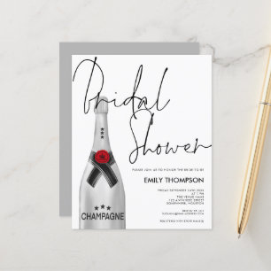 Budget Silver Champagne Script White Brautparty