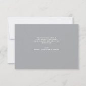 BUDGET Silver Frohe Weihnachts-Herz-Script-Foto Mitteilungskarte (Rückseite)