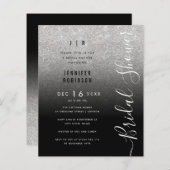 Budget Silver Glitzer Brautparty Black (Vorne/Hinten)