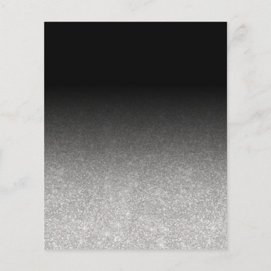 Budget Silver Glitzer Brautparty Black (Rückseite)