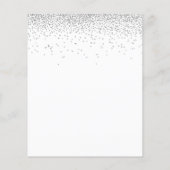 Budget Silver Glitzer Hochzeit Probe Dinner (Rückseite)