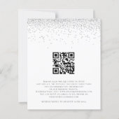 Budget Silver Glitzer machen wir QR-Code Hochzeit  (Rückseite)