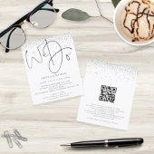Budget Silver Glitzer machen wir QR-Code Hochzeit