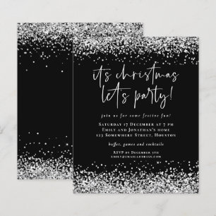 Budget Silver Glitzer Weihnachten Lasse Party Einl