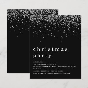 Budget Silver Glitzer Weihnachtsfeiertag Party Sch