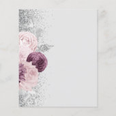 Budget Silver Mauve Floral 25th Anniversary (Rückseite)