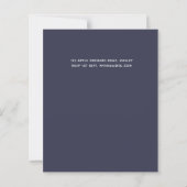 BUDGET Silver Rosegold Navy Pink Metallic Wedding (Rückseite)