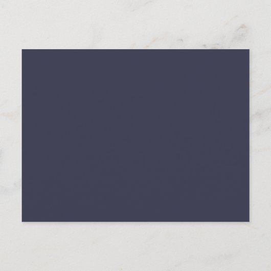 BUDGET Silver Rosegold Navy Pink Metallic Wedding Einladungspostkarte (Rückseite)
