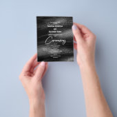 Budget Silver Wedding Program Karte. Flyer (Gruppe)