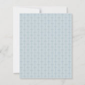 Budget Simple Blue Cross Boy First Holy Communion (Rückseite)