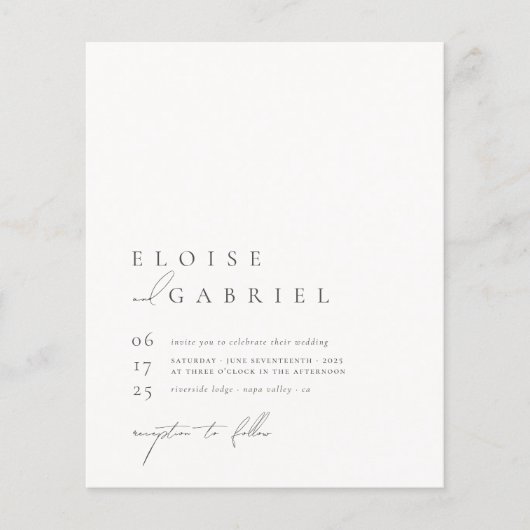 Budget Simple Boho Modernes Minimalistisches Foto  (Vorderseite)