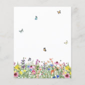 Budget Simple Boho Wildblumen Hochzeit (Rückseite)