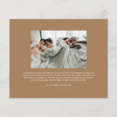 Budget Simple Cherish Script Foto Weihnachtskarte (Rückseite)