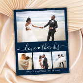 Budget Simple Collage Wedding Danke Flyer