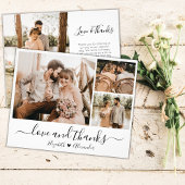 Budget Simple Collage Wedding Danke Flyer