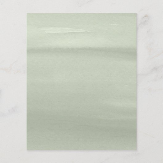 Budget Simple Eucalyptus Greenery Bridal Brunch (Rückseite)