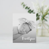 Budget Simple Foto Birit Ankündigung (Stehend Vorderseite)