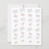 Budget Simple Happy Valentine's Day!Holiday Card (Rückseite)
