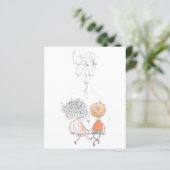 Budget Simple Happy Valentine's Day!Holiday Card (Stehend Vorderseite)