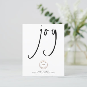Budget Simple Logo Joy Schwarz-weiß Company Holida