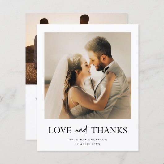Budget Simple Minimalistisch Wedding Foto Vielen D (Vorne/Hinten)