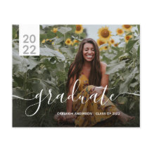 Budget Simple Modern 2 Foto Abschluss Ankündigung