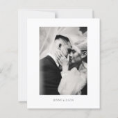 BUDGET Simple Modern Photo Wedding (Rückseite)