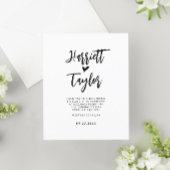 BUDGET Simple Romantic Lovely Heart Script Wedding