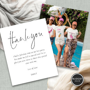 Budget Simple Script Foto Hen Party Vielen Dank
