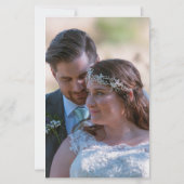 Budget Simple Script Foto Wedding Large Vielen Dan (Rückseite)