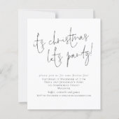 Budget Simple Script Sein Weihnachten Lasse Party (Vorderseite)